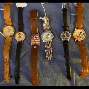 Bundle of six Mickey Mouse watches